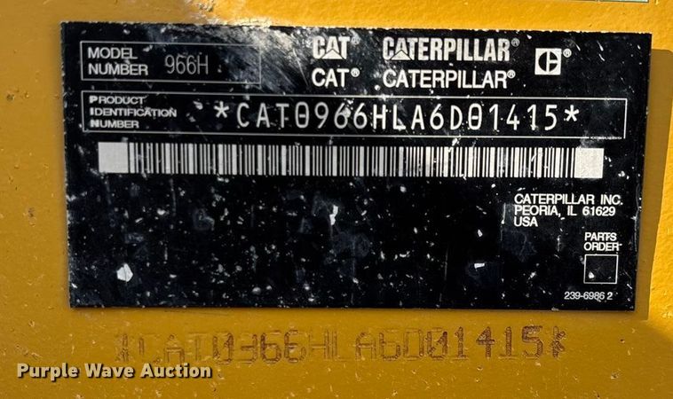 image for item ED2225 2008 Caterpillar 966H wheel loader