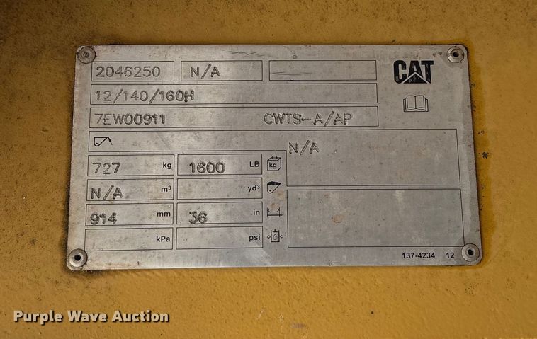 image for item ED2408 2005 Caterpillar 12H motor grader