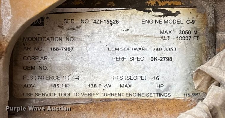 image for item ED2408 2005 Caterpillar 12H motor grader