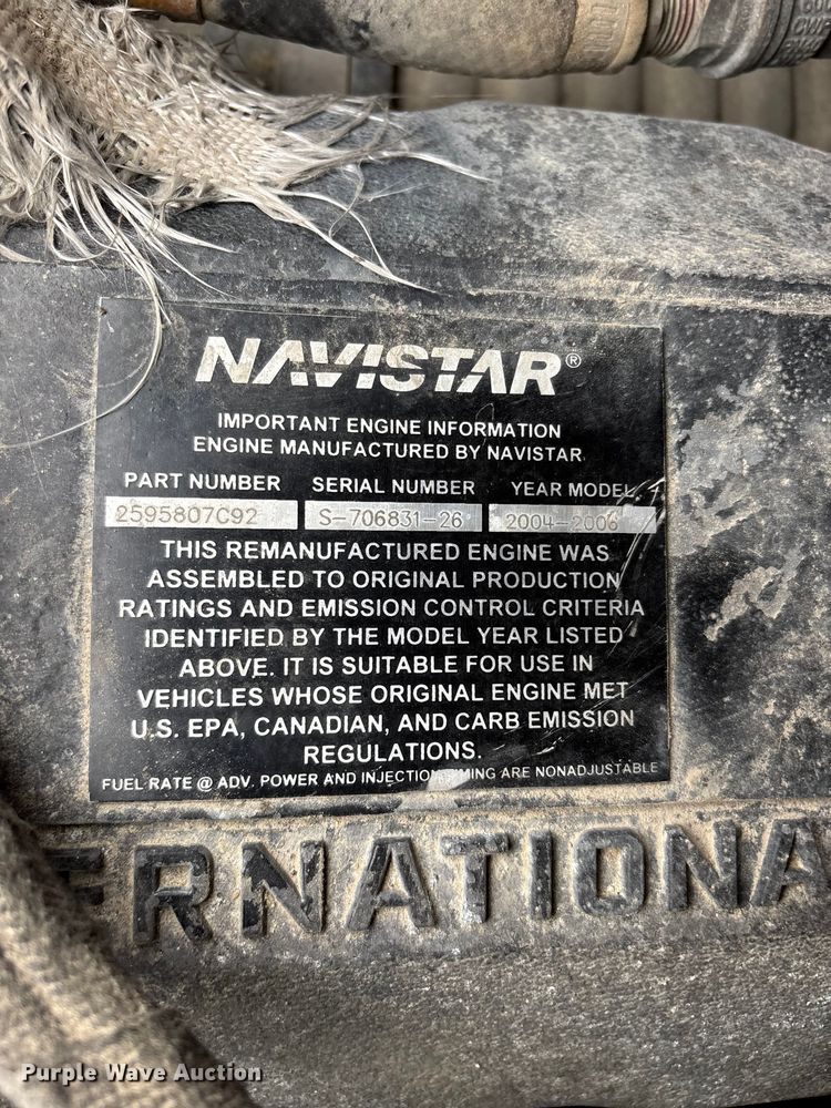 image for item ED2413 2006 International 7500 dump truck