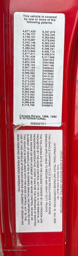 image for item ED2413 2006 International 7500 dump truck