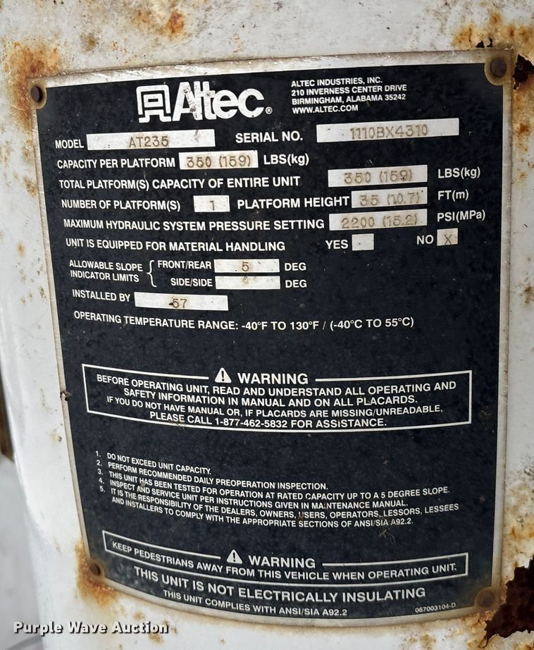 image for item ED2420 2011 Ford F450 Super Duty bucket truck