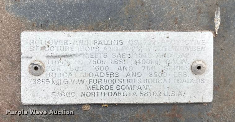 image for item ED2427 1993 Bobcat 742B skid steer loader