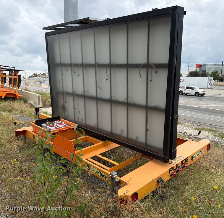 image for item ED5040 2021 Solar Tech Silent Messenger message board trailer