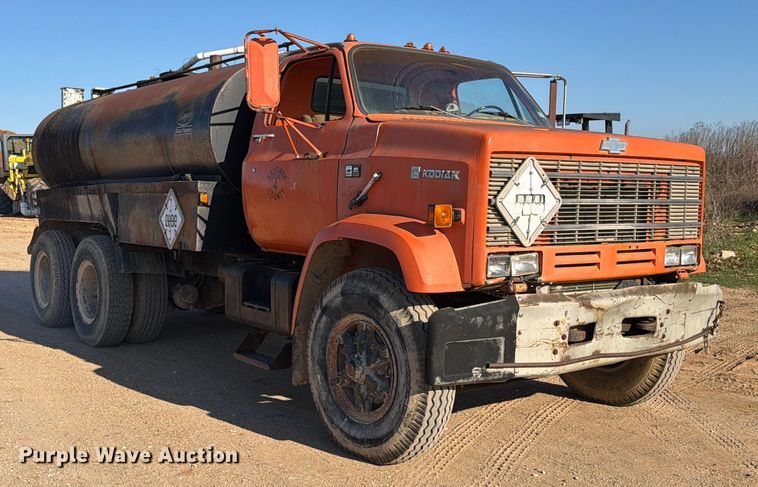image for item ED5064 1984 Chevrolet Kodiak 70 water truck