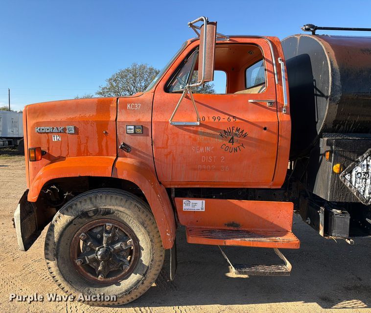 image for item ED5064 1984 Chevrolet Kodiak 70 water truck