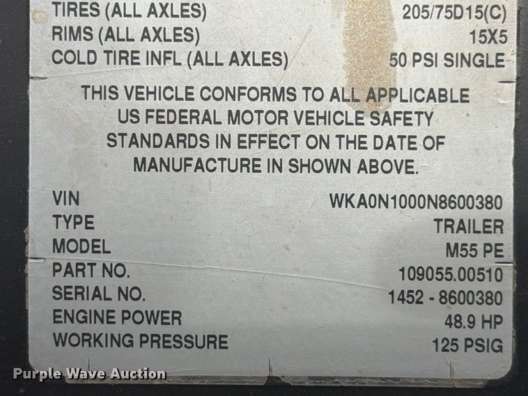 image for item ED5073 2022 Kaeser M55 air compressor