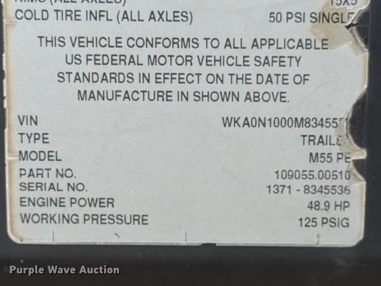 image for item ED5075 2022 Kaeser M55 air compressor