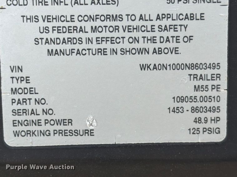 image for item ED5078 2022 Kaeser M55 air compressor