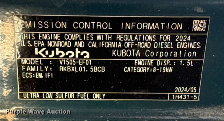 image for item ED5079 2024 Toho TH180 compact wheel loader