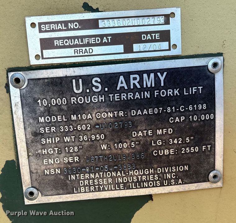 image for item ED5084 International M10A wheel loader