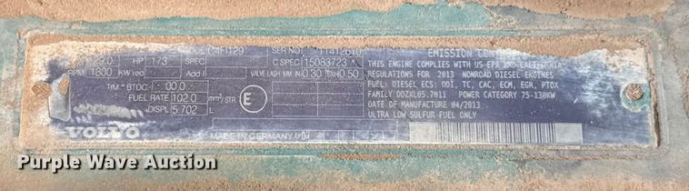 image for item EE3404 Volvo EC220DL excavator