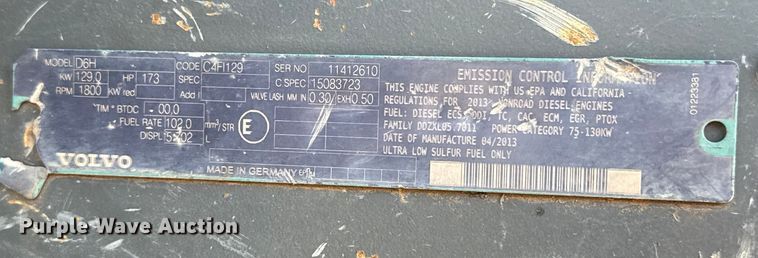 image for item EE3404 Volvo EC220DL excavator