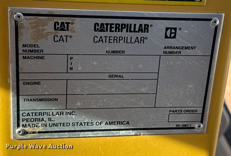 image for item EE3421 1993 Caterpillar 12G motor grader