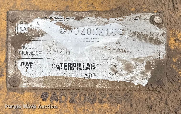 image for item EE3427 2001 Caterpillar 992G wheel loader