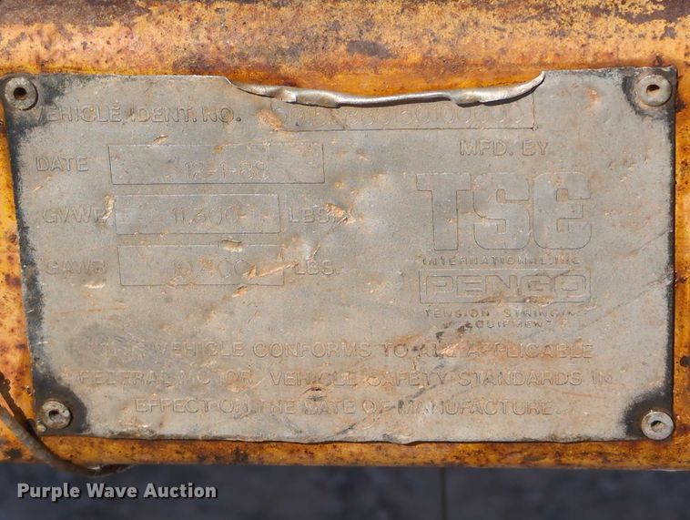 image for item EE4456 1988 TSE T30/36 VGRV reel trailer