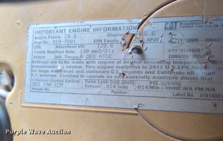 image for item EE4461 2011 Caterpillar D6N XL dozer