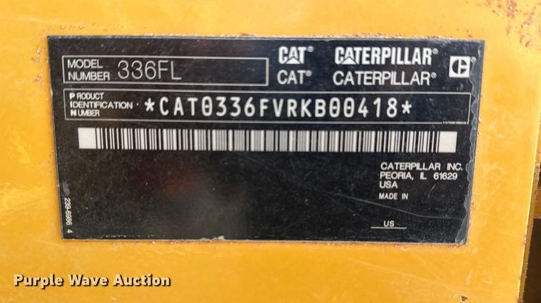 image for item EE4464 2014 Caterpillar 336F L excavator