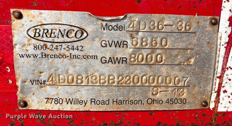 image for item EE4468 2013 Brenco 4D36-36 cable puller