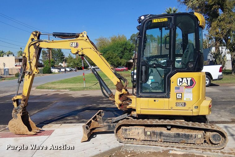 image for item EE5004 2022 Caterpillar 303 CR mini excavator