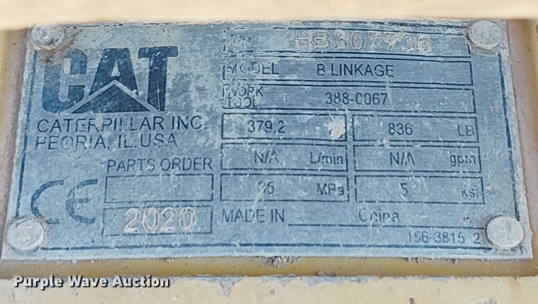 image for item EE5006 2021 Caterpillar 320 excavator