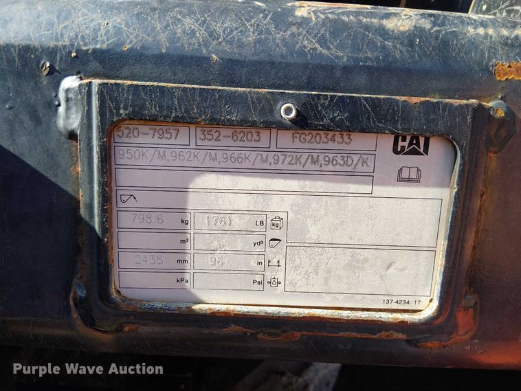 image for item EE5007 2020 Caterpillar 950 GC wheel loader