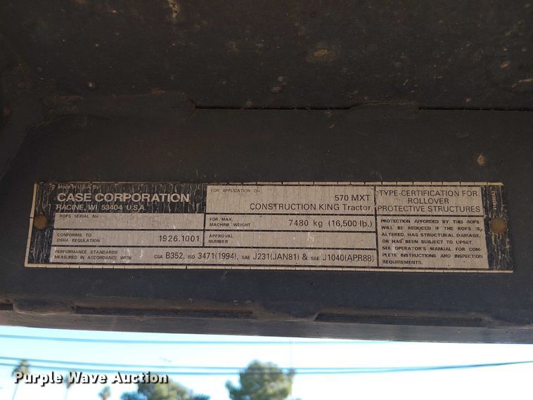 image for item EE5012 2004 Case 570 MXT landscape tractor