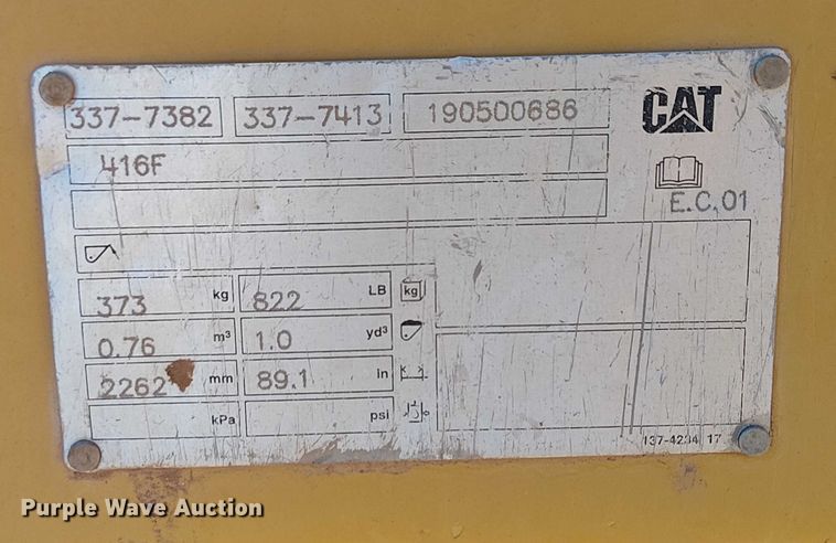 image for item EE5015 2020 Caterpillar 415F2IL landscape tractor