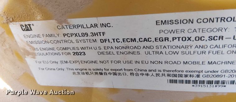 image for item EE5017 2023 Caterpillar 140 motor grader