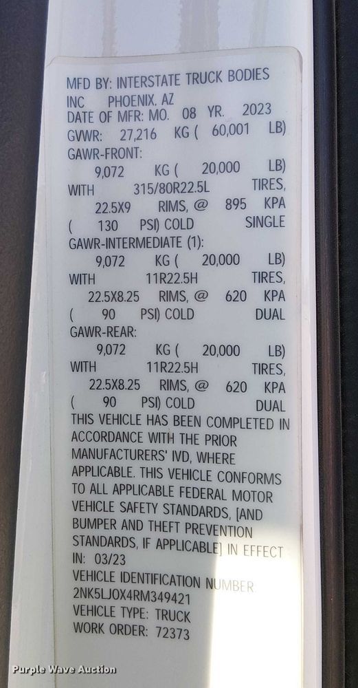 image for item EE5018 2024 Kenworth T480 water truck