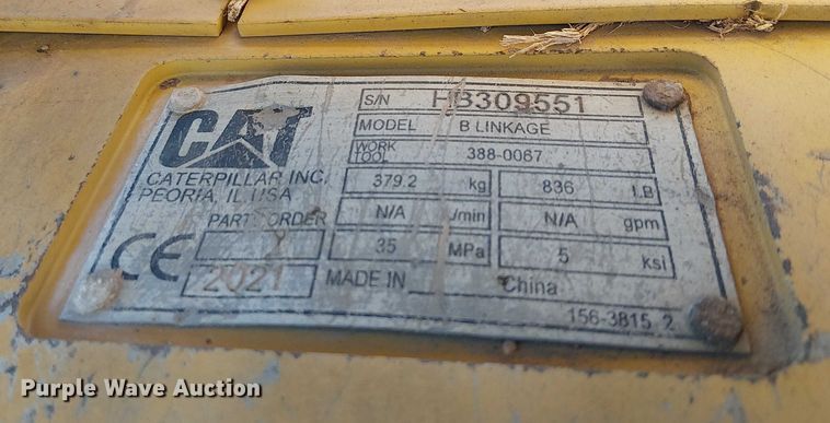 image for item EE5020 2022 Caterpillar 320 excavator