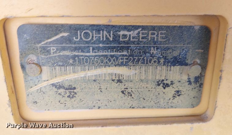 image for item EE5054 2015 John Deere 750K XLT dozer