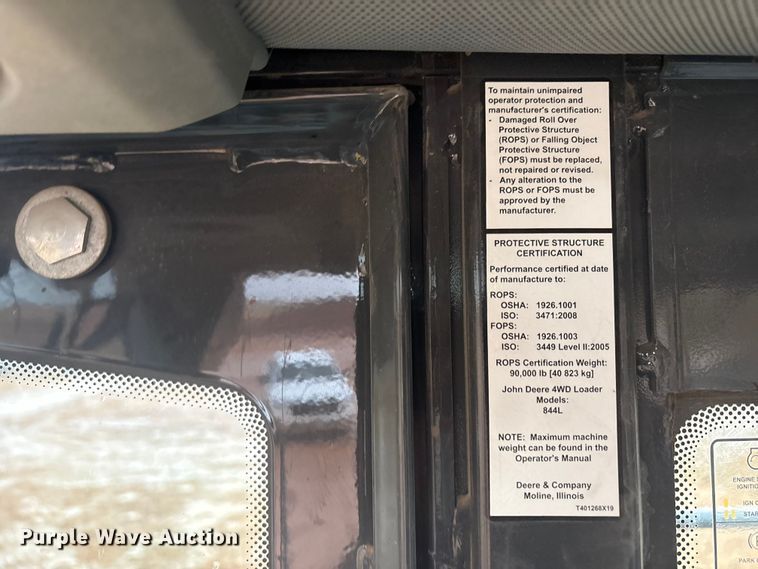 image for item EF6198 2022 John Deere 844L wheel loader