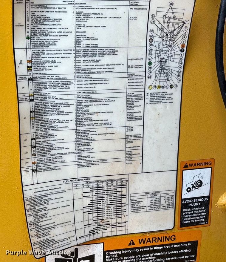 image for item EF6198 2022 John Deere 844L wheel loader