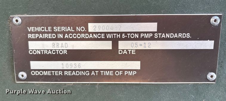 image for item EF6206 1990 Am General M929A2 dump truck