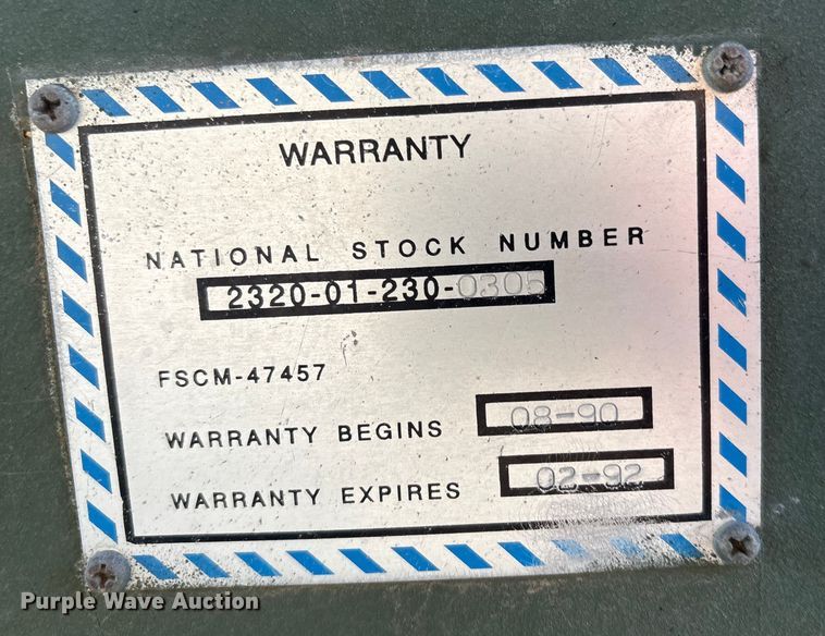 image for item EF6206 1990 Am General M929A2 dump truck