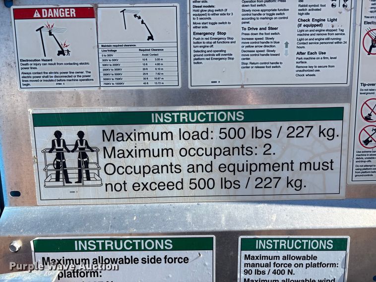 image for item EF6213 2014 Genie S-60X boom lift