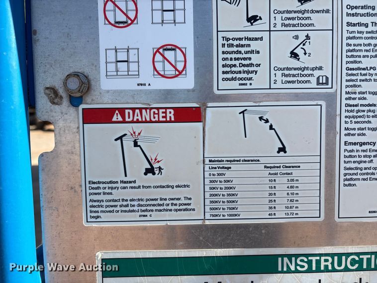 image for item EF6213 2014 Genie S-60X boom lift