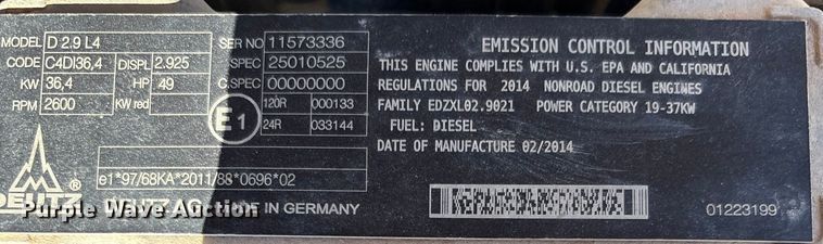 image for item EF6213 2014 Genie S-60X boom lift