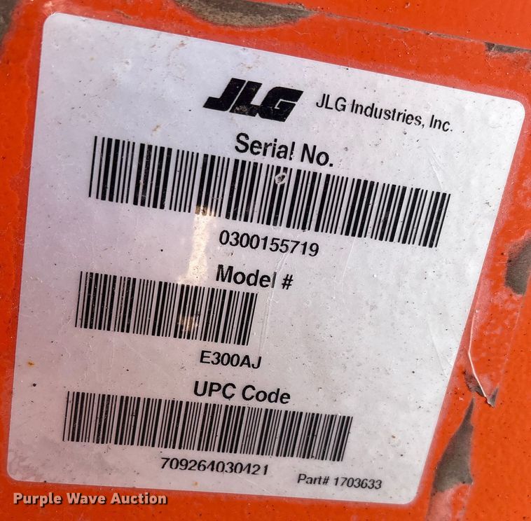 image for item EF6216 2012 JLG E300AJ boom lift