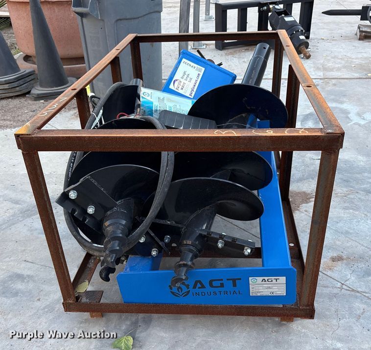 image for item EF6232 2024 AGROTK SSECAG-Y skid steer auger bucket