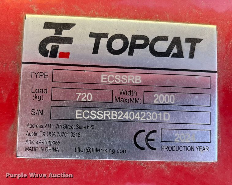 image for item EF6234 2024 Topcat ECSSRB skid steer tree shear