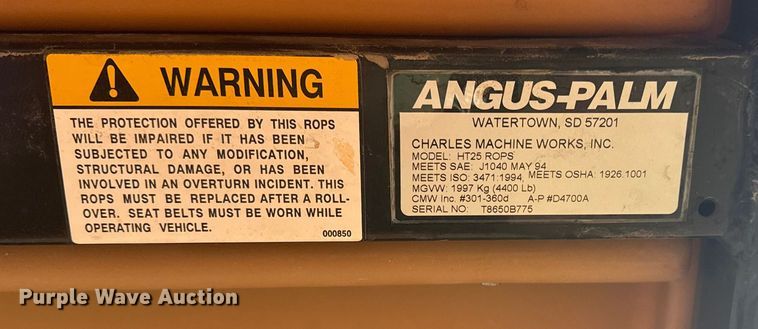 image for item EG1784 2006 Ditch Witch HT25 trencher