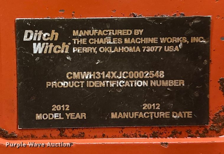 image for item EG1786 2012 Ditch Witch RT45 trencher