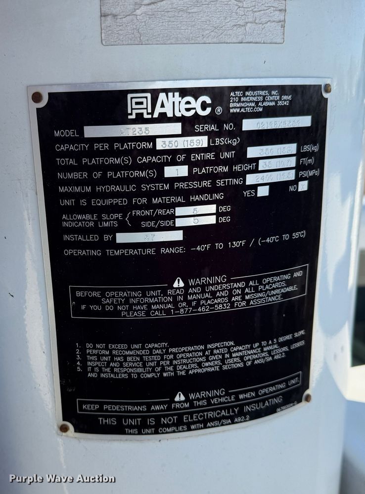 image for item EG1802 2016 Ford F550 Super Duty bucket truck