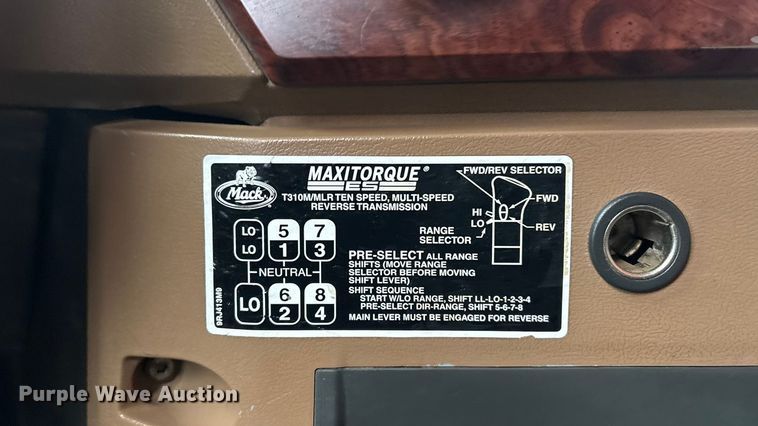 image for item EG8300 2008 Mack GU713 dump truck