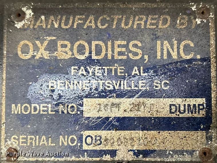 image for item EG8300 2008 Mack GU713 dump truck