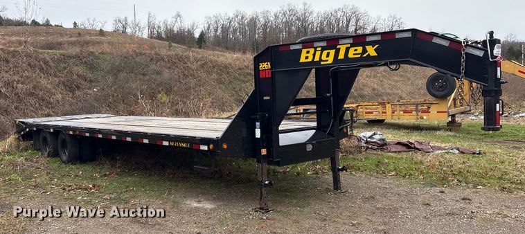image for item EG8302 2022 Big Tex 25' Gooseneck equipment trailer