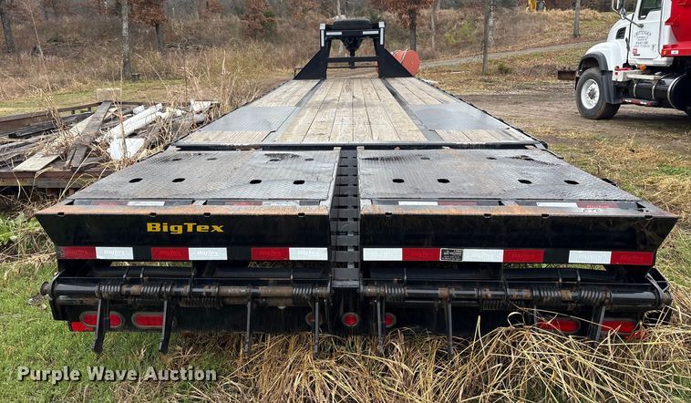 image for item EG8302 2022 Big Tex 25' Gooseneck equipment trailer