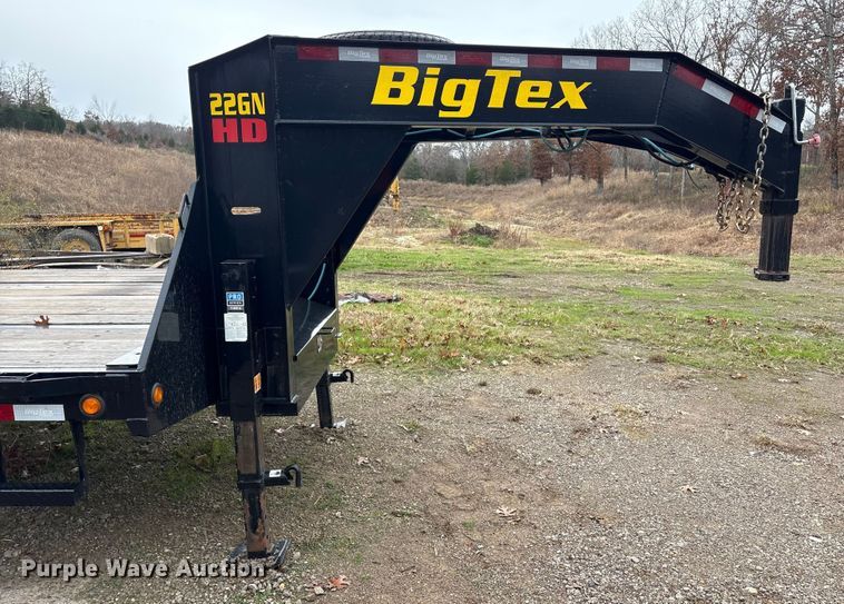 image for item EG8302 2022 Big Tex 25' Gooseneck equipment trailer